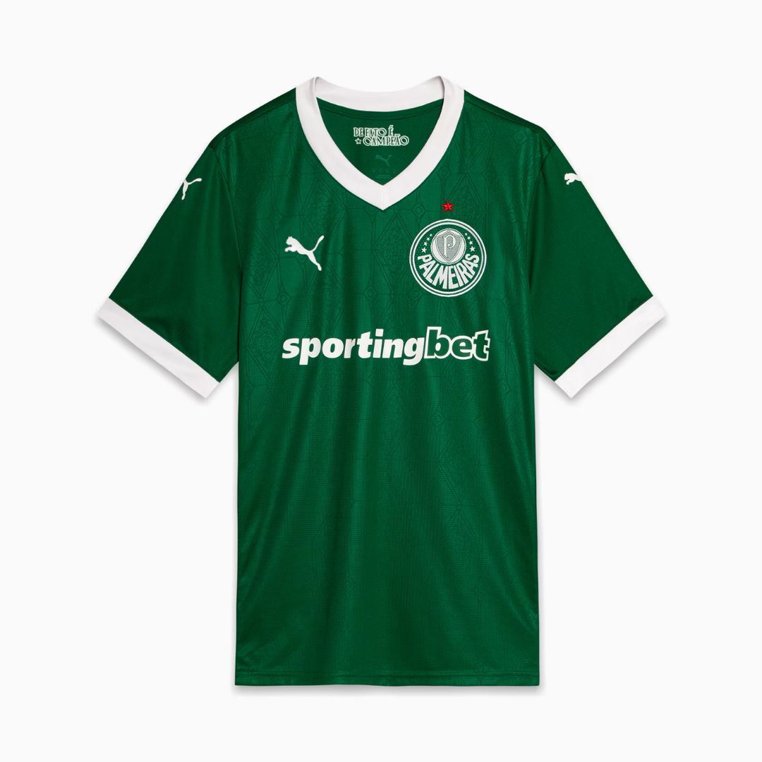 Camisa Palmeiras Home 2025 Masculina Torcedor – Verde
