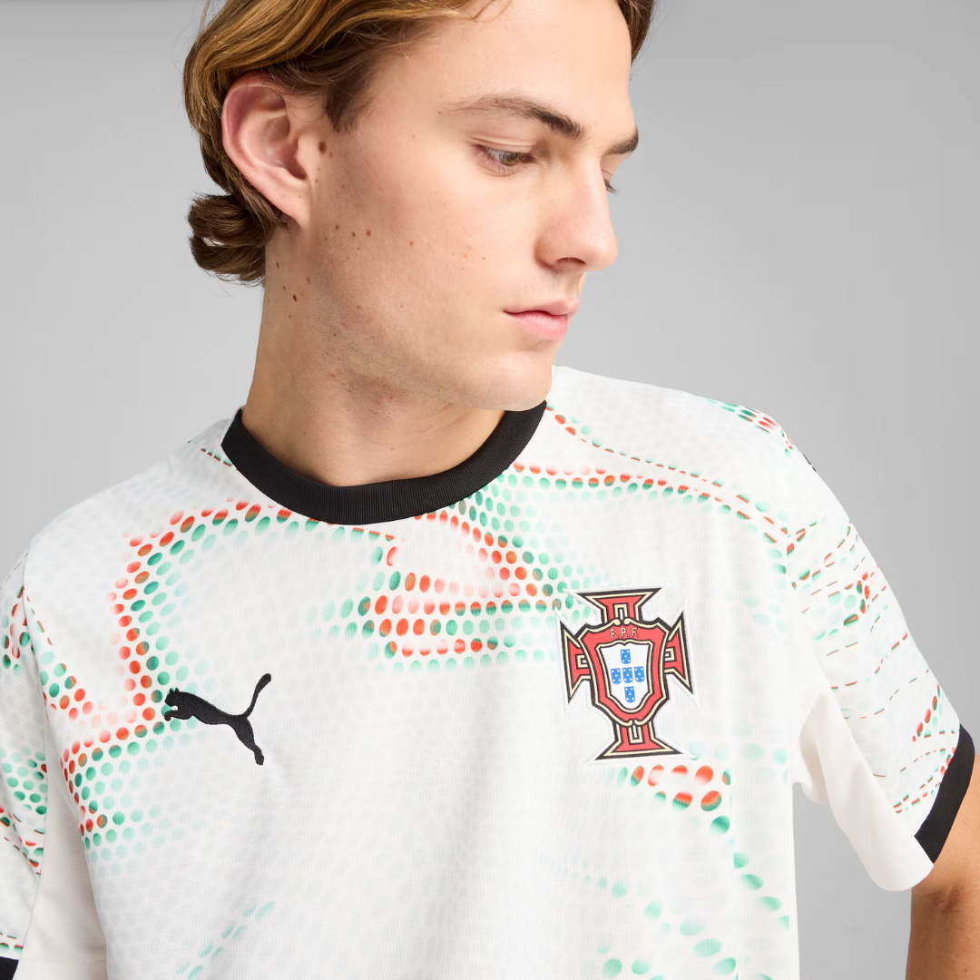 Camisa Portugal Away 2025 Masculina Torcedor Branca
