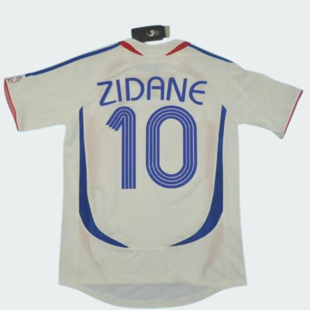 Camisa Retrô França Masculina Branca Torcedor
