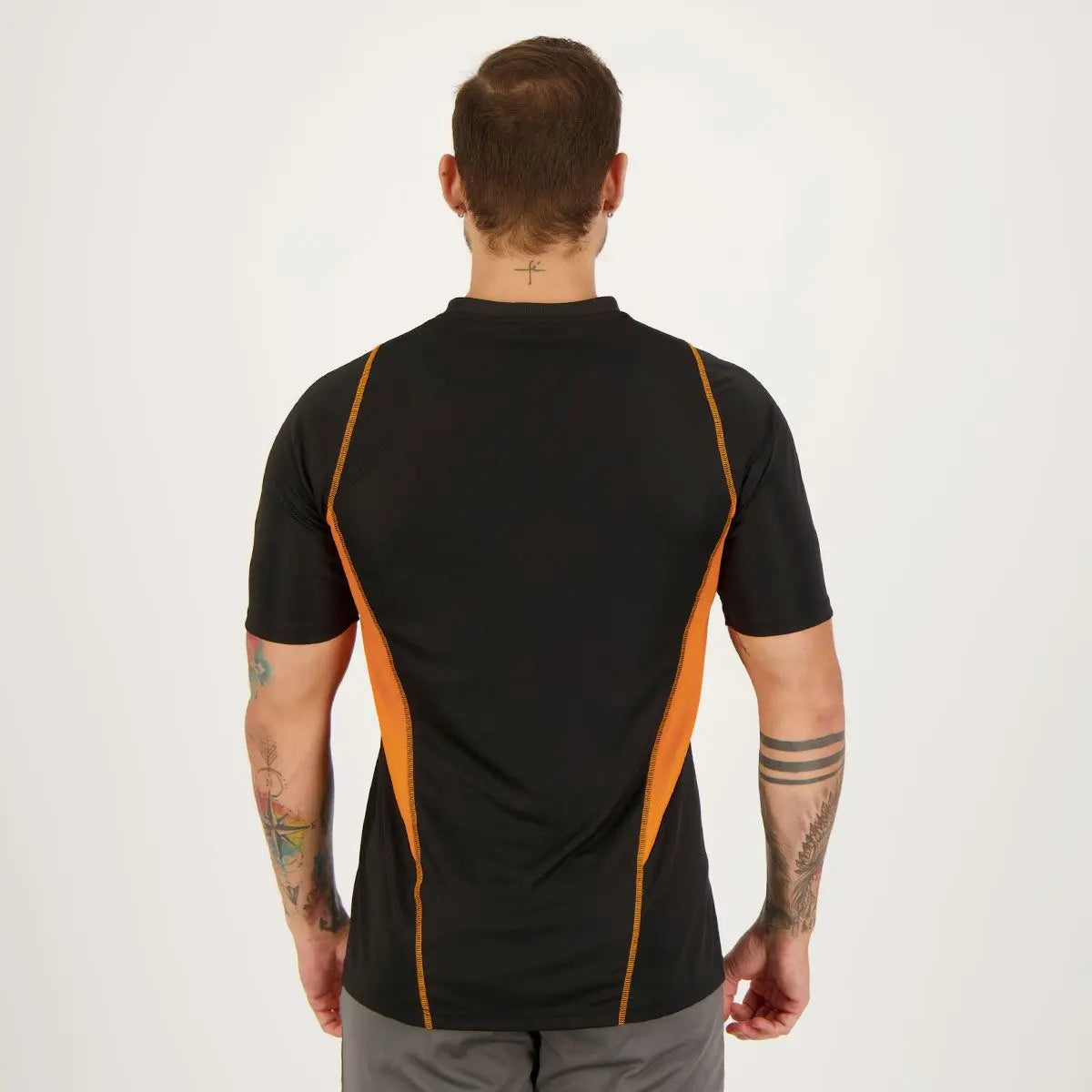 Camisa Adidas Internacional Treino Comissão 2023 Preto+Laranja