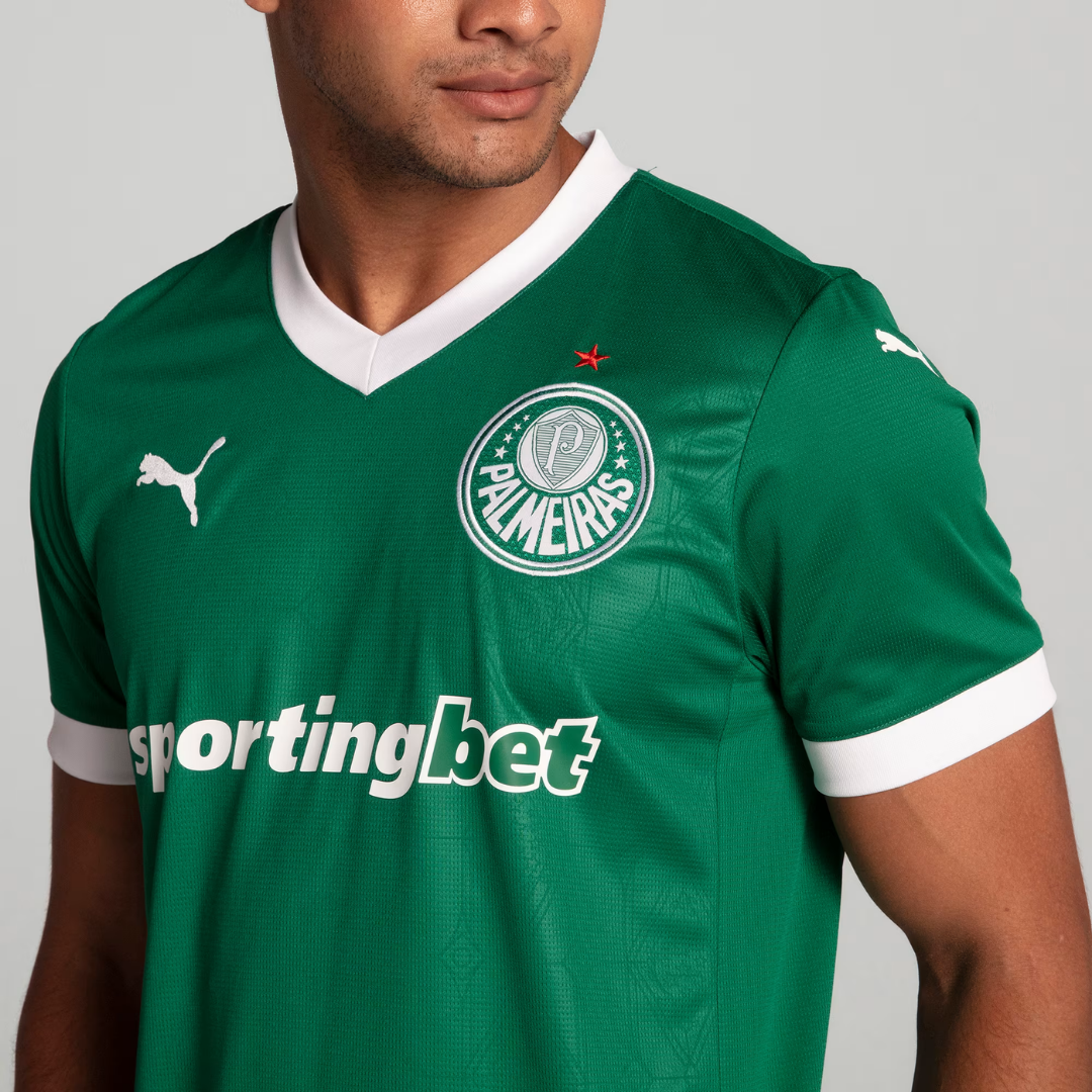 Camisa Palmeiras Home 2025 Masculina Torcedor – Verde