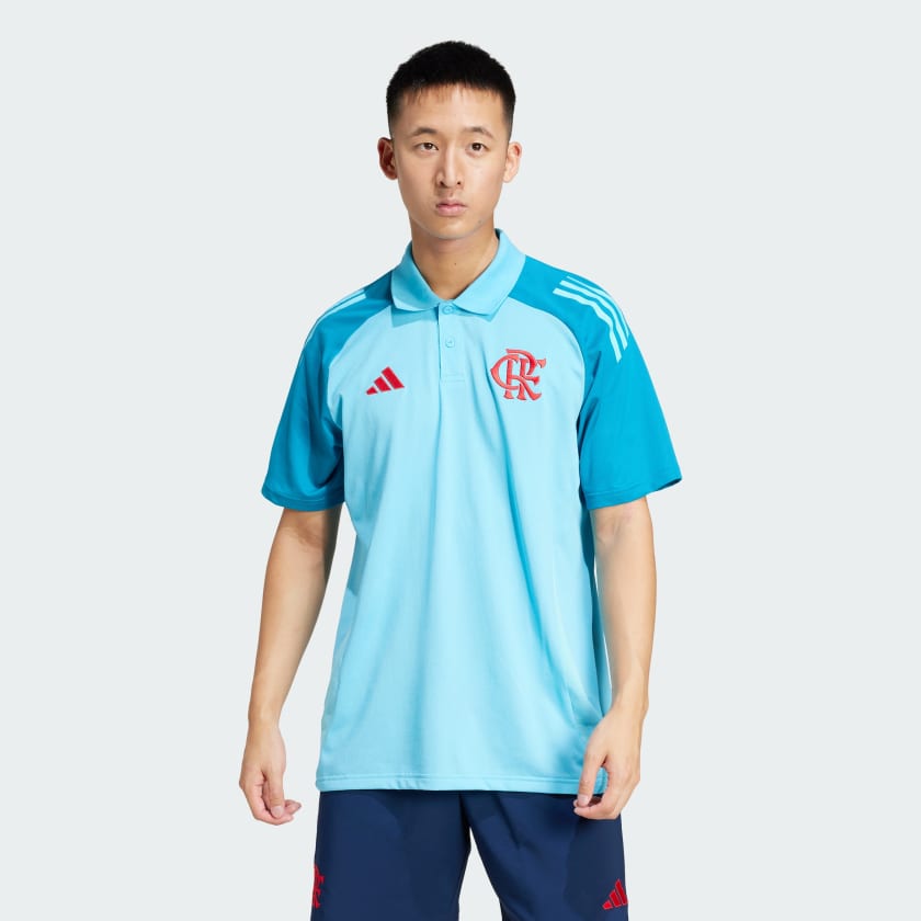 Camisa Polo Algodão CR Flamengo Tiro 24 Torcedor Masculina
