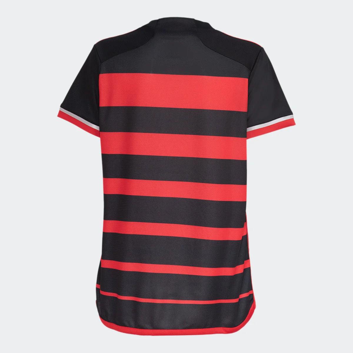 Camisa Flamengo I 2024 Feminina Torcedora Preto+Vermelho