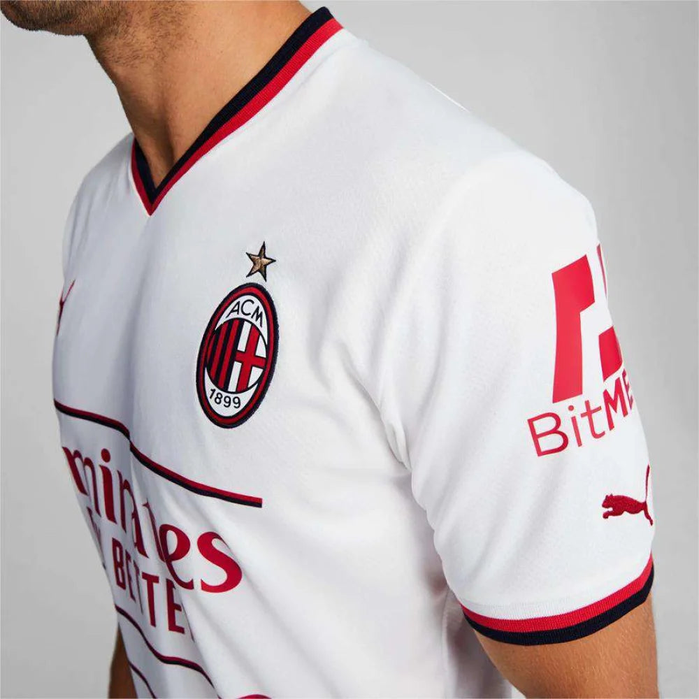 Camisa Puma AC Milan II 22/23 Torcedor Masculina Branca