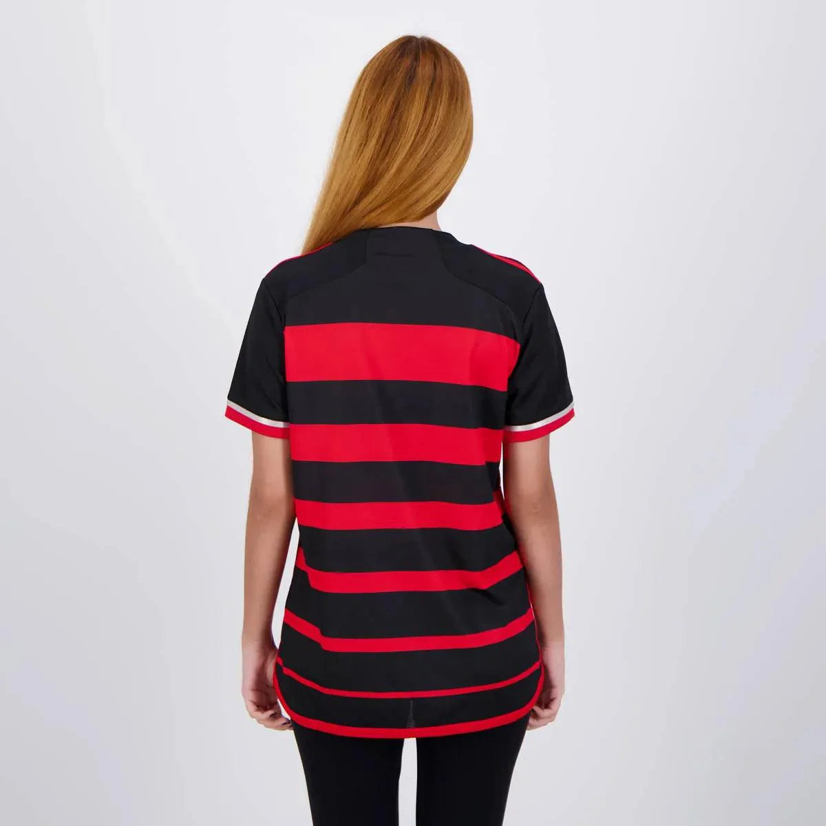 Camisa Flamengo I 2024 Feminina Torcedora Preto+Vermelho