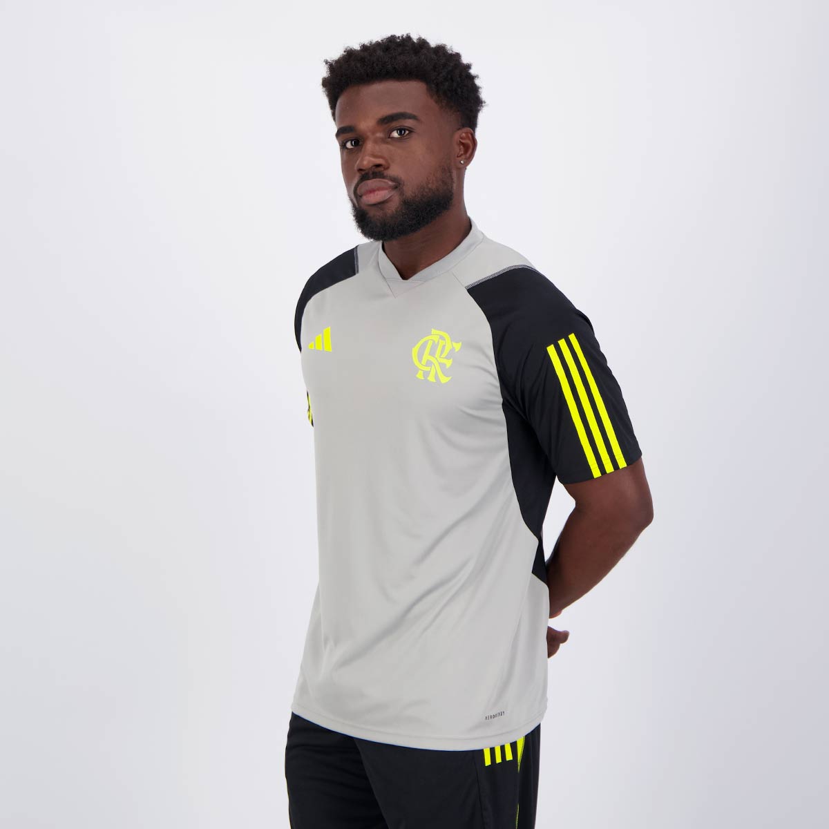Camisa Adidas Flamengo Treino Comissão 2024 Torcedor Masculina