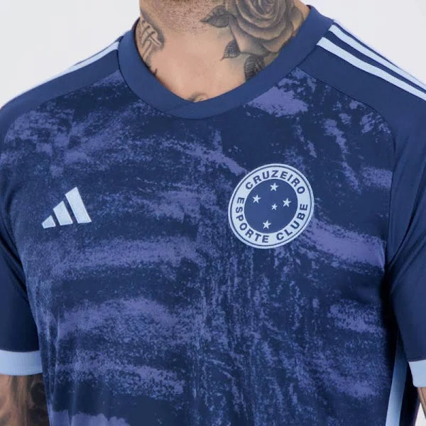 Camisa adidas Masculina Cruzeiro III 2024 Torcedor – Azul Marinho