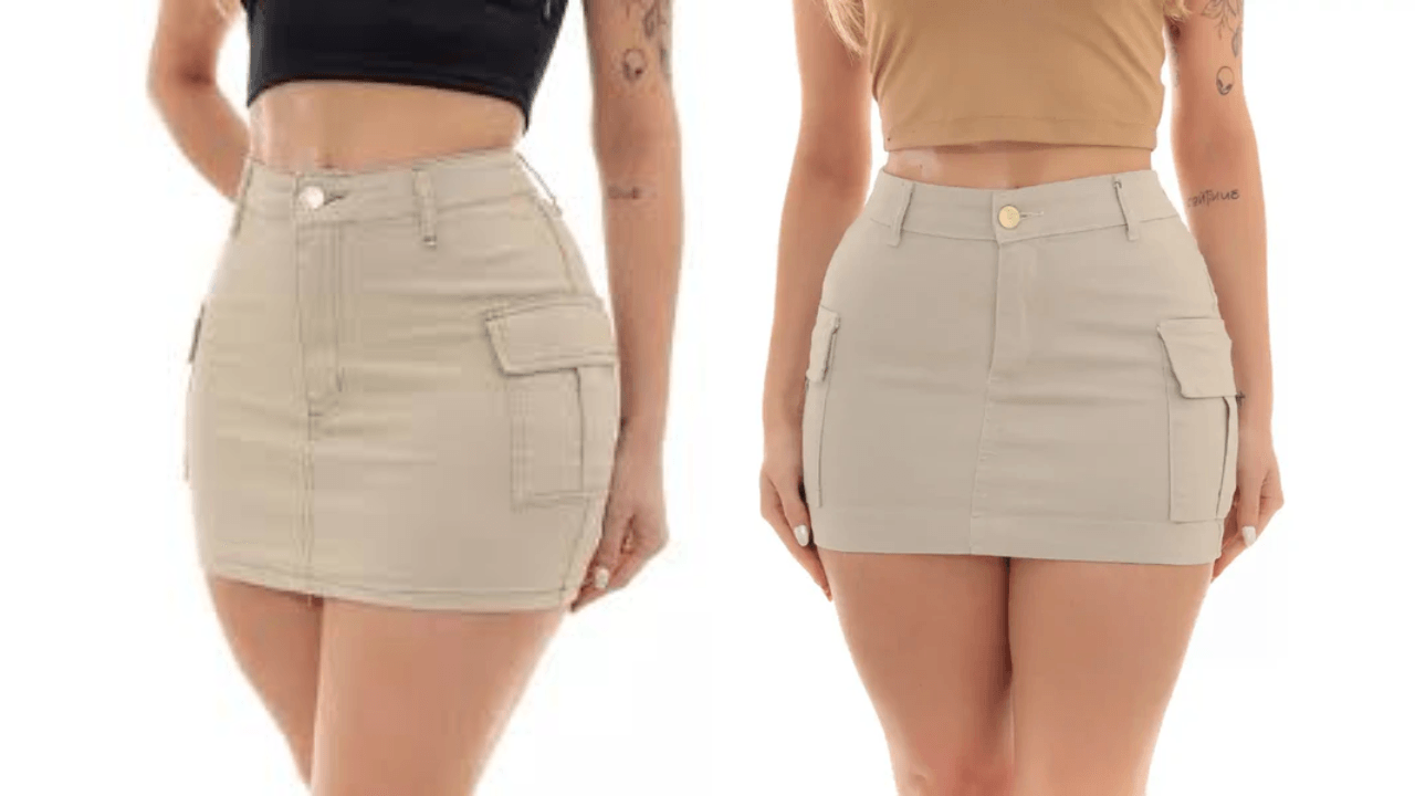 Mini Saia Cargo Feminina Bege: A Peça Versátil Que Você Precisa no Guarda-Roupa