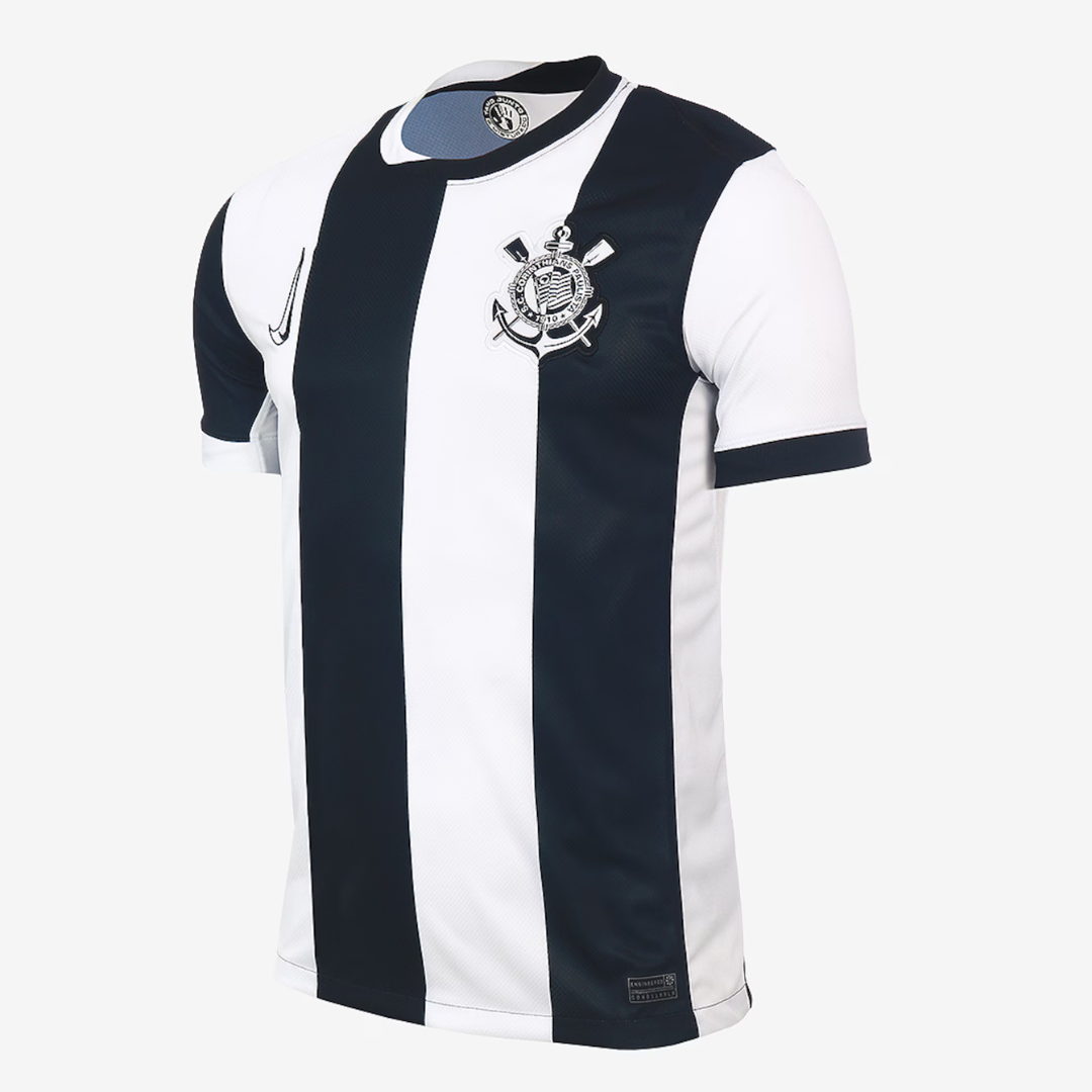 Camisa Corinthians III 24/25 Torcedor Masculina Preto+Branco