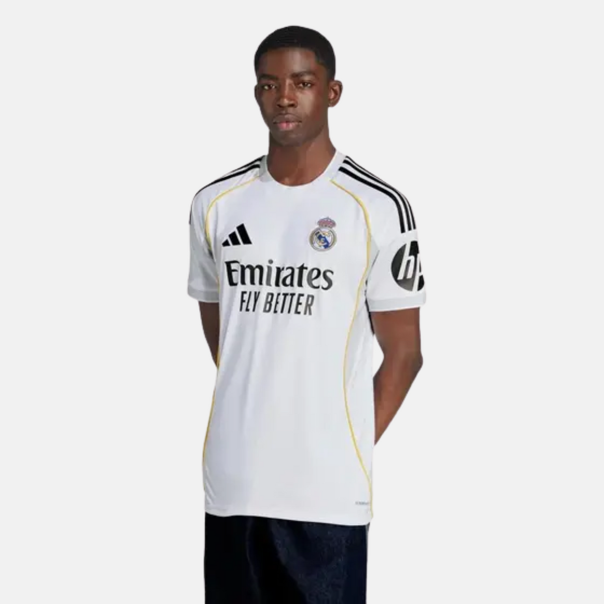 Camisa Real Madrid I 25/26 Torcedor Adidas Masculina Branca