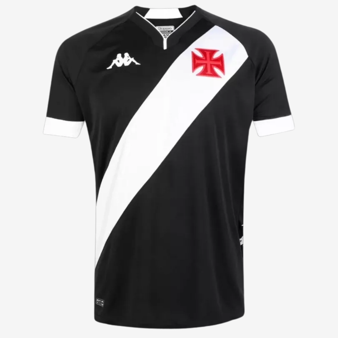 Camisa Vasco Torcedor Masculina – Branco+Preto