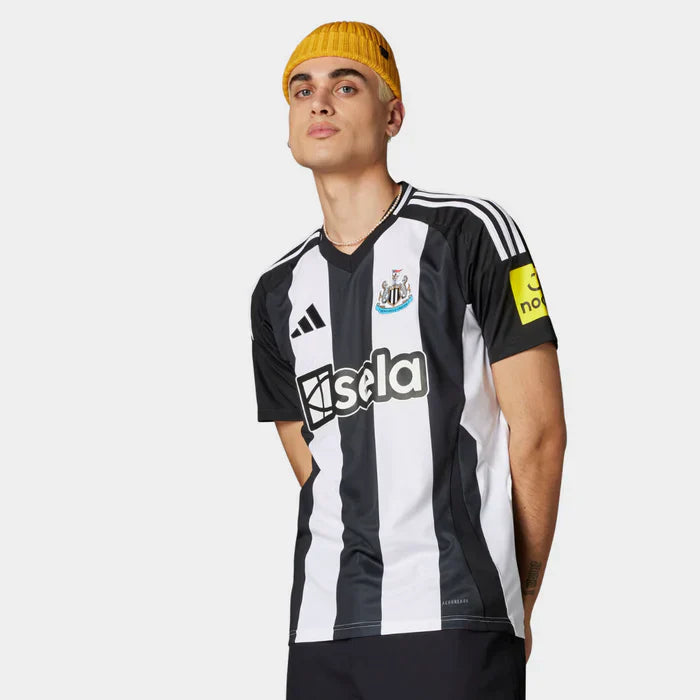 Camisa Newcastle United I 2024 Masculina Torcedor Preto+Branco