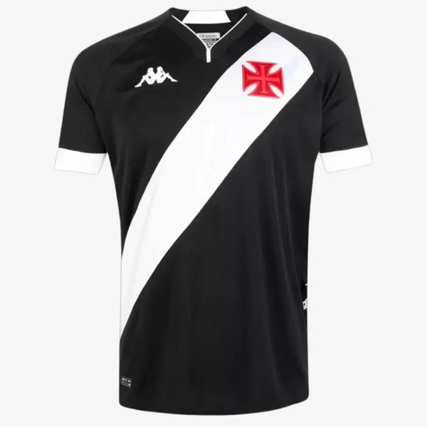 Camisa Vasco Torcedor Masculina Branco+Preto