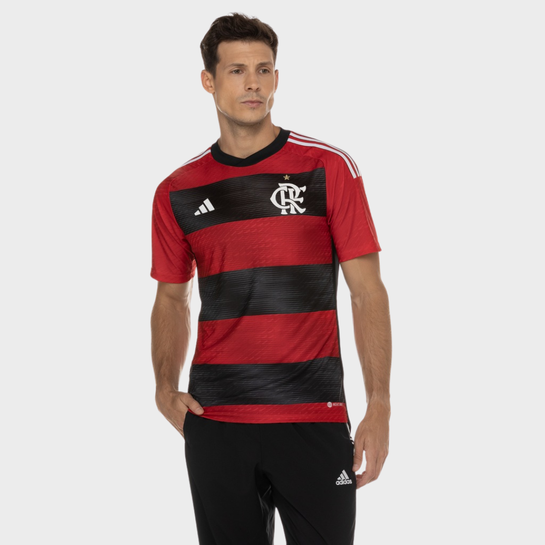 Camisa Flamengo I 2023 Adidas Masculina Torcedor