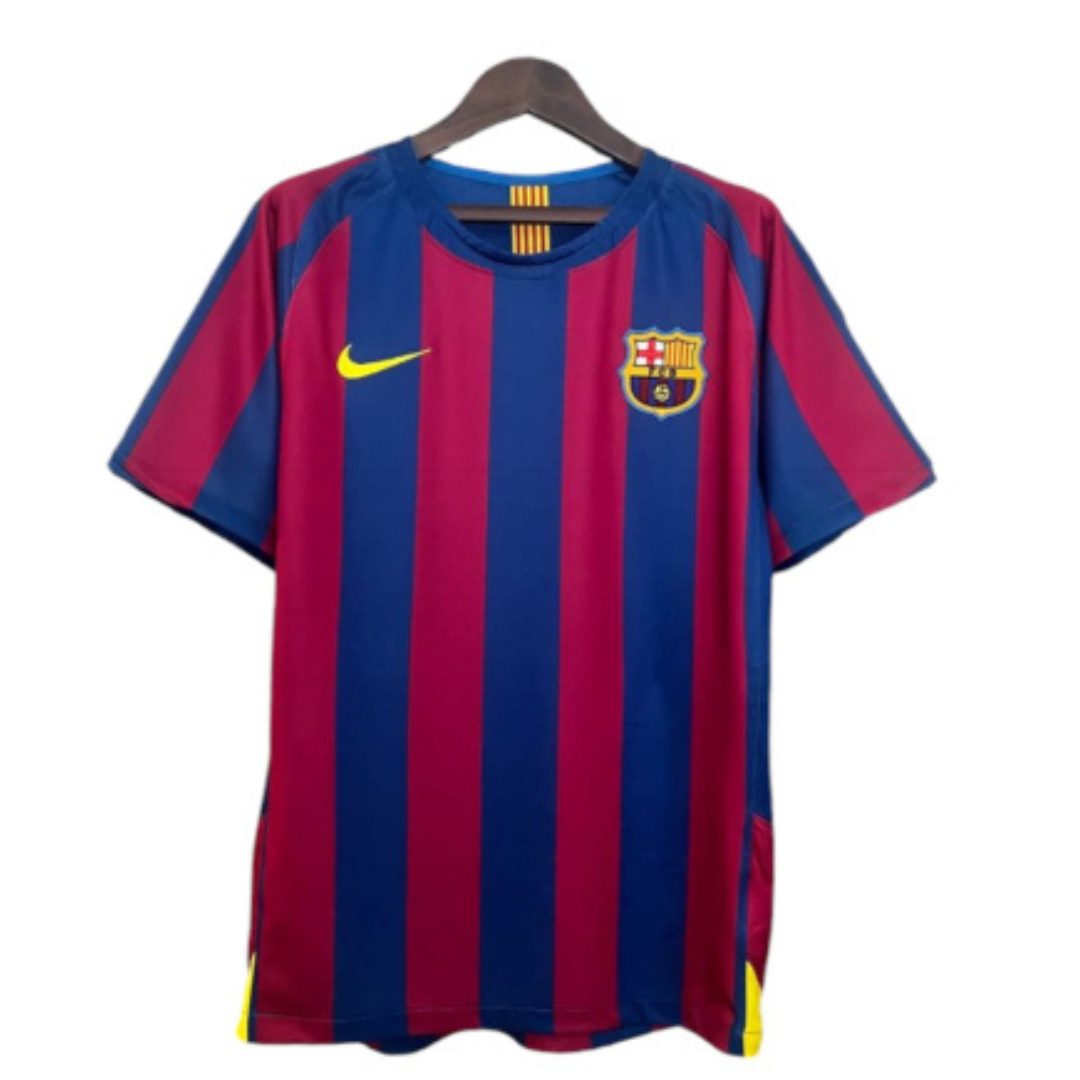 Camisa Retrô Barcelona Masculina Ronaldinho Torcedor