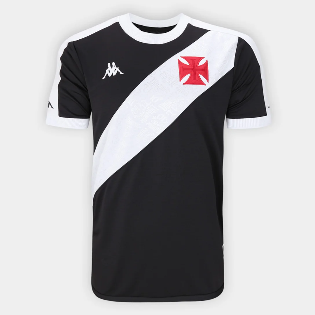 Camisa Vasco I 24/25 Torcedor Masculina Preto+Branco
