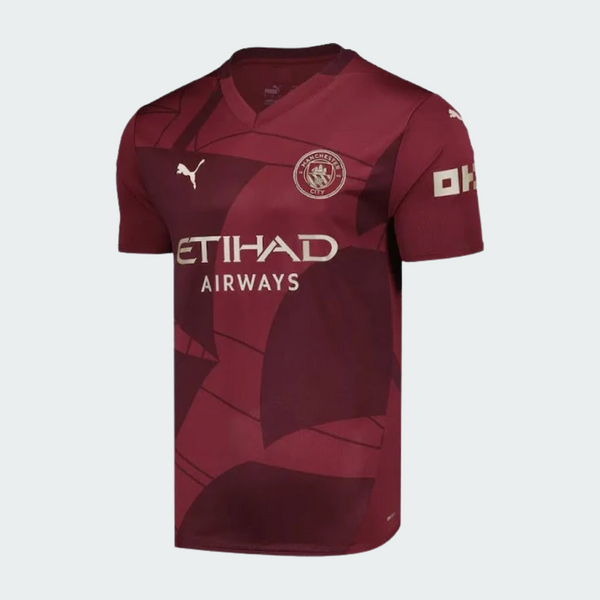 Camisa Manchester City Third 24/25 Torcedor Masculina Vinho