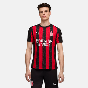 Camisa AC Milan I 25/26 Torcedor Masculina – Vermelha e Preta