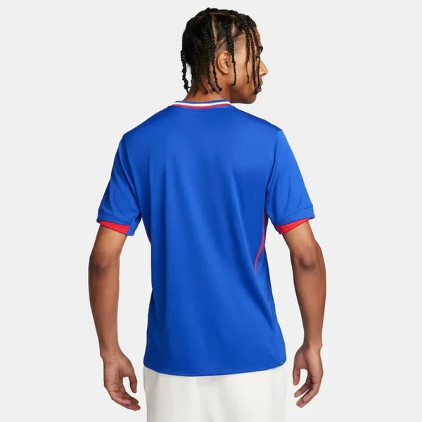 Camisa Nike França I 2024/25 Torcedor Pro Masculina Azul