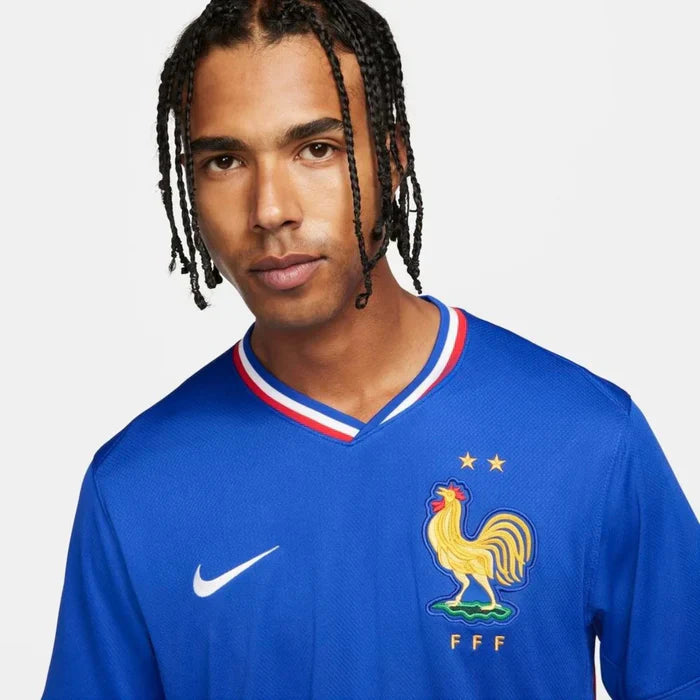 Camisa Nike França I 2024/25 Torcedor Pro Masculina Azul