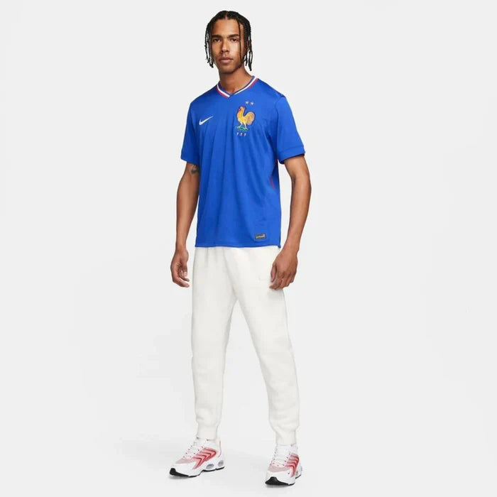 Camisa Nike França I 2024/25 Torcedor Pro Masculina Azul