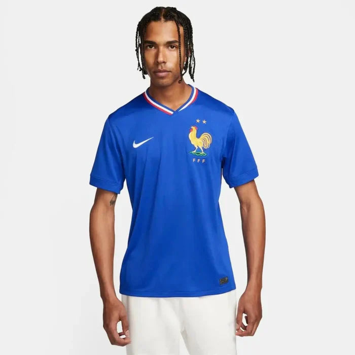 Camisa Nike França I 2024/25 Torcedor Pro Masculina Azul