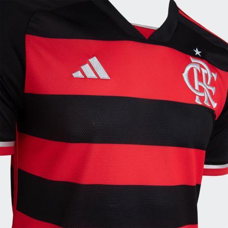 Camisa Flamengo I 24/25 Torcedor Masculina Preta+Vermelha