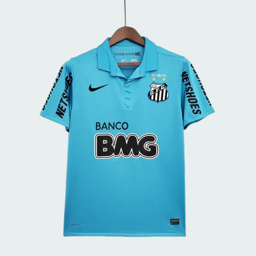 Camisa Retrô Santos Masculina azul Torcedor