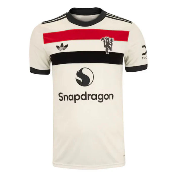 Camisa do Manchester United III 24/25 adidas Torcedor Masculina Bege