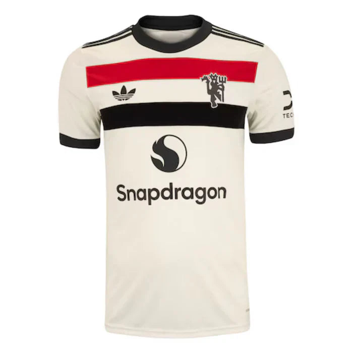 Camisa do Manchester United III 24/25 adidas Torcedor Masculina Bege