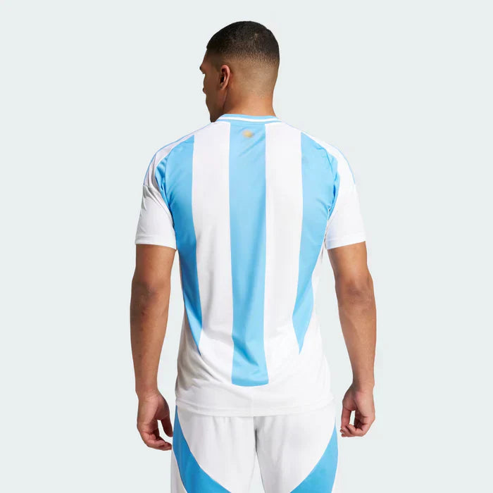 Camisa l Argentina 24 Torcedor Masculino Azul+Branco