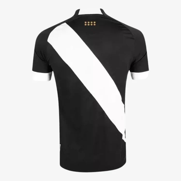 Camisa Vasco Torcedor Masculina Branco+Preto