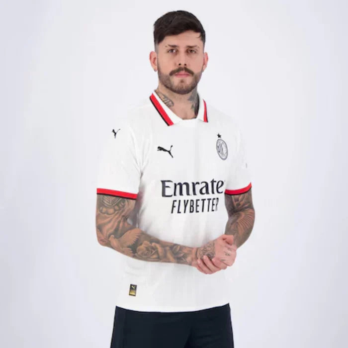 Camisa Milan Away 2025 Puma Masculina Torcedor Branco