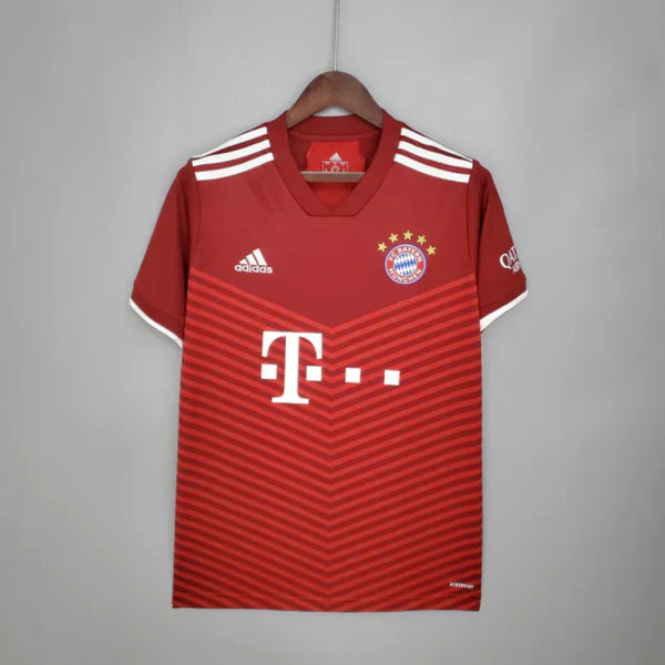 Camisa Bayern de Munique Home 21/22 Torcedor Masculina Vermelha