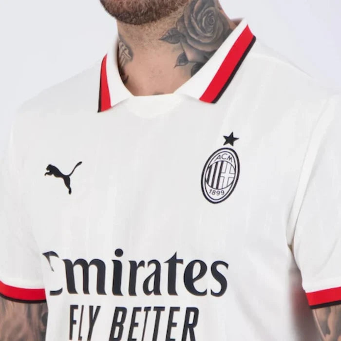 Camisa Milan Away 2025 Puma Masculina Torcedor Branco