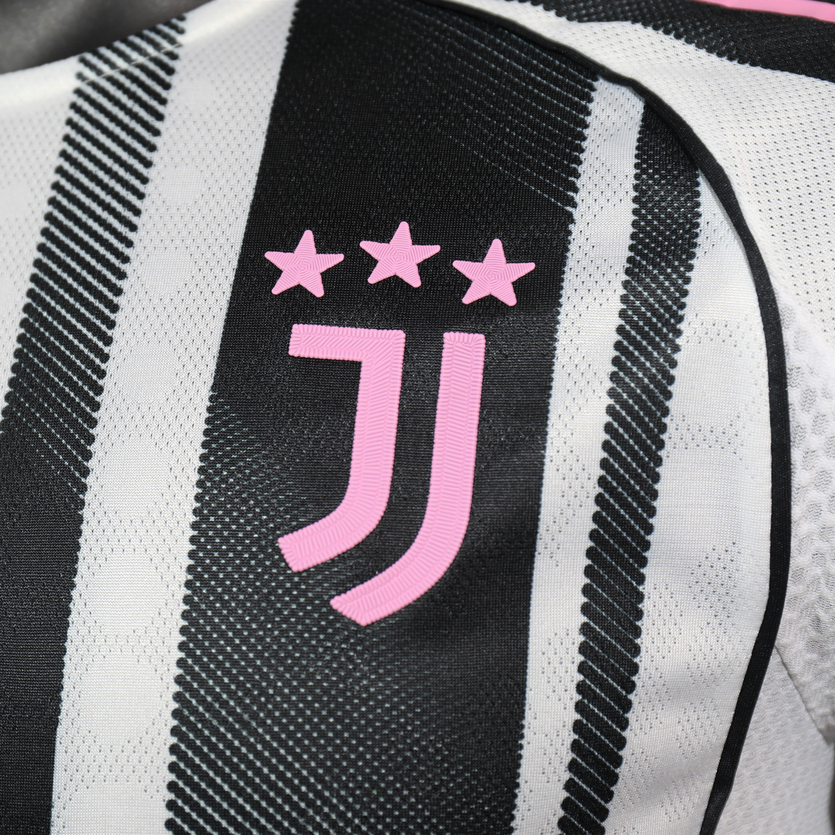 Camisa Juventus I 25/26 Torcedor Nike Masculina Preto e Branco