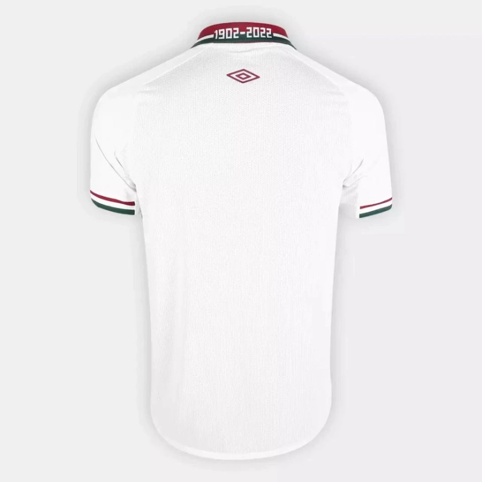 Camisa Fluminense II 22/23  Torcedor Masculina - Branco+Vinho