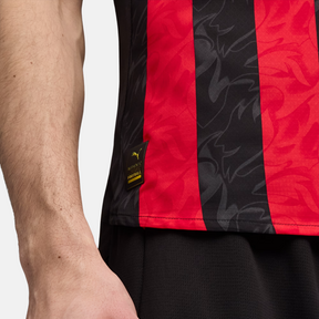 Camisa AC Milan I 25/26 Torcedor Masculina – Vermelha e Preta