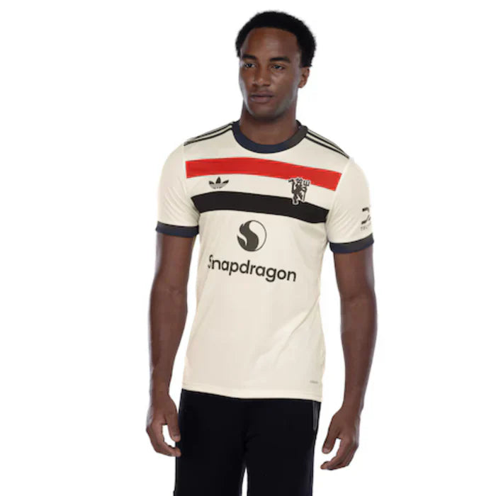 Camisa do Manchester United III 24/25 adidas Torcedor Masculina Bege