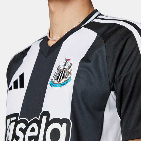Camisa Newcastle United I 2024 Masculina Torcedor Preto+Branco
