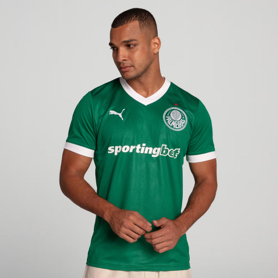Camisa Palmeiras Home 2025 Masculina Torcedor  – Verde