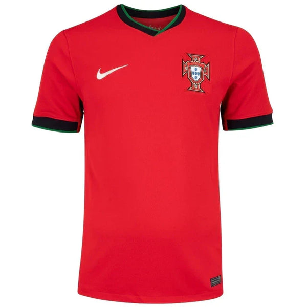 Camisa Portugal Home Eurocopa 2024/2025 Torcedor Masculina Vermelho+Verde