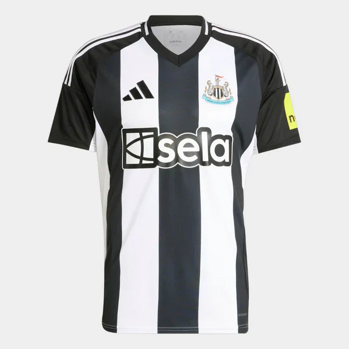 Camisa Newcastle United I 2024 Masculina Torcedor Preto+Branco