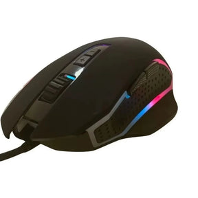 Mouse Gamer com Fio RGB LED  4800DPI com 7 Botões