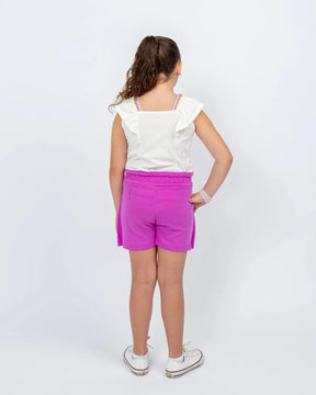 Conjunto Infantil Feminino: Saia e Cropped