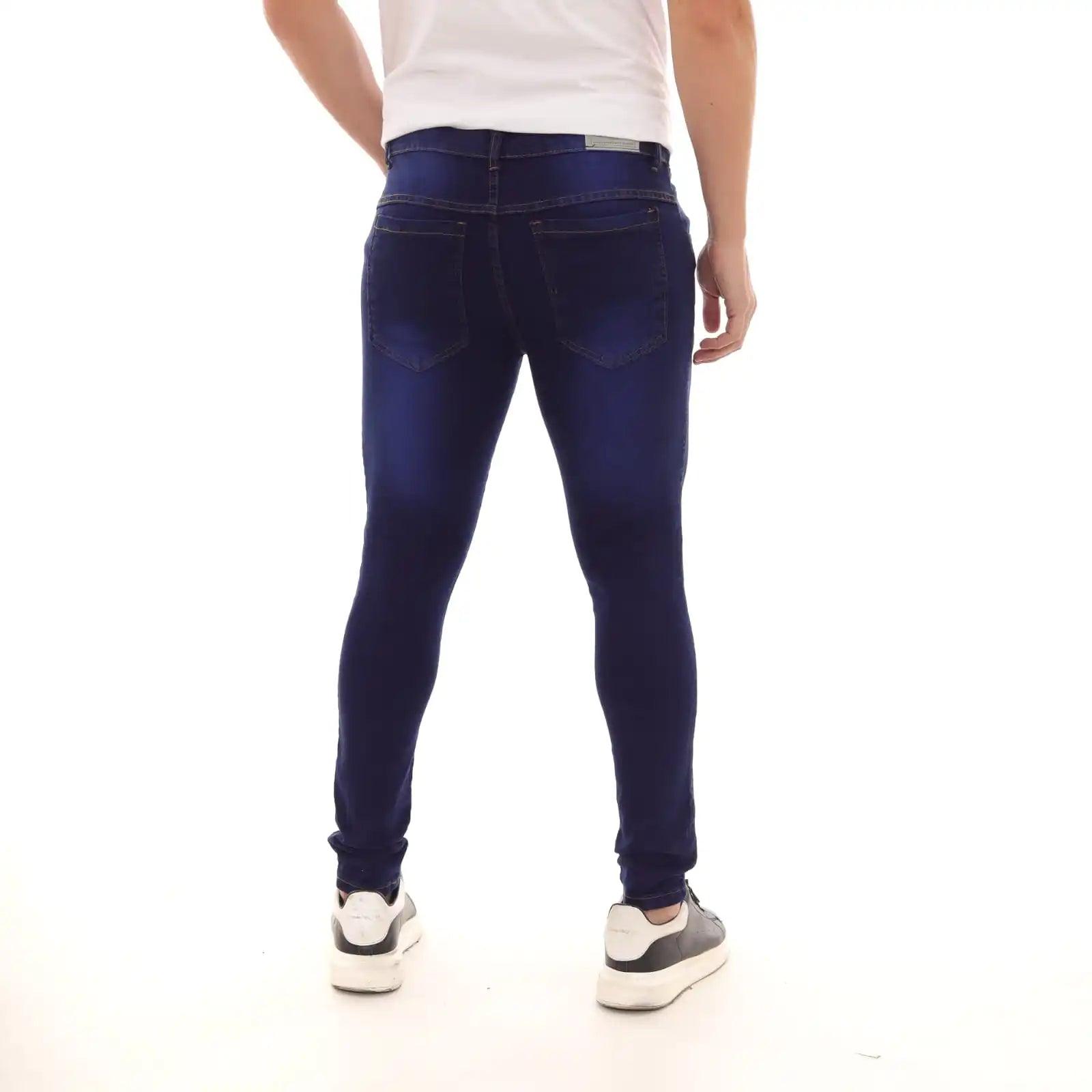 Calça Jeans Super Skinny Masculina Azul Escuro – Milaa