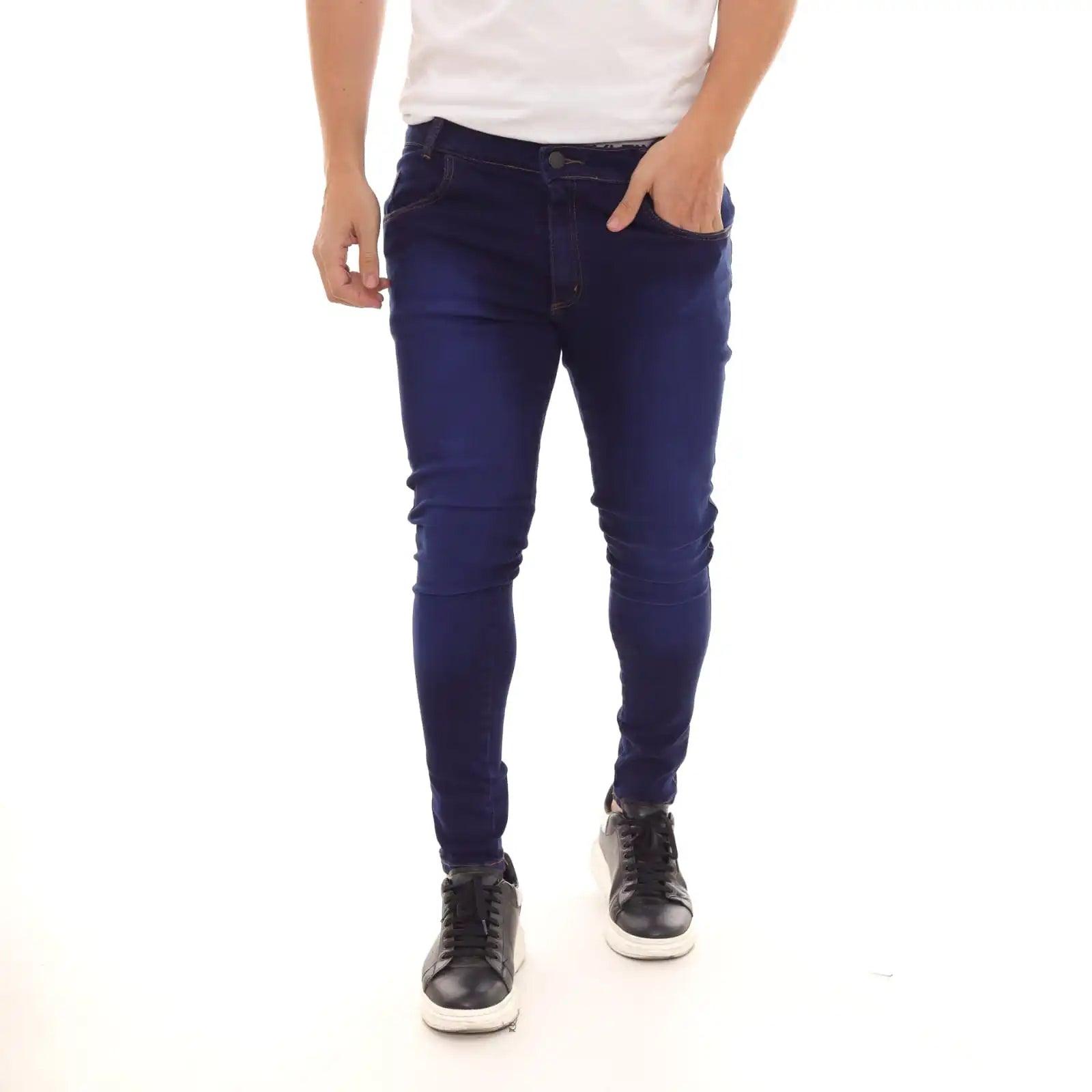 Calça Jeans Super Skinny Masculina Azul Escuro – Milaa