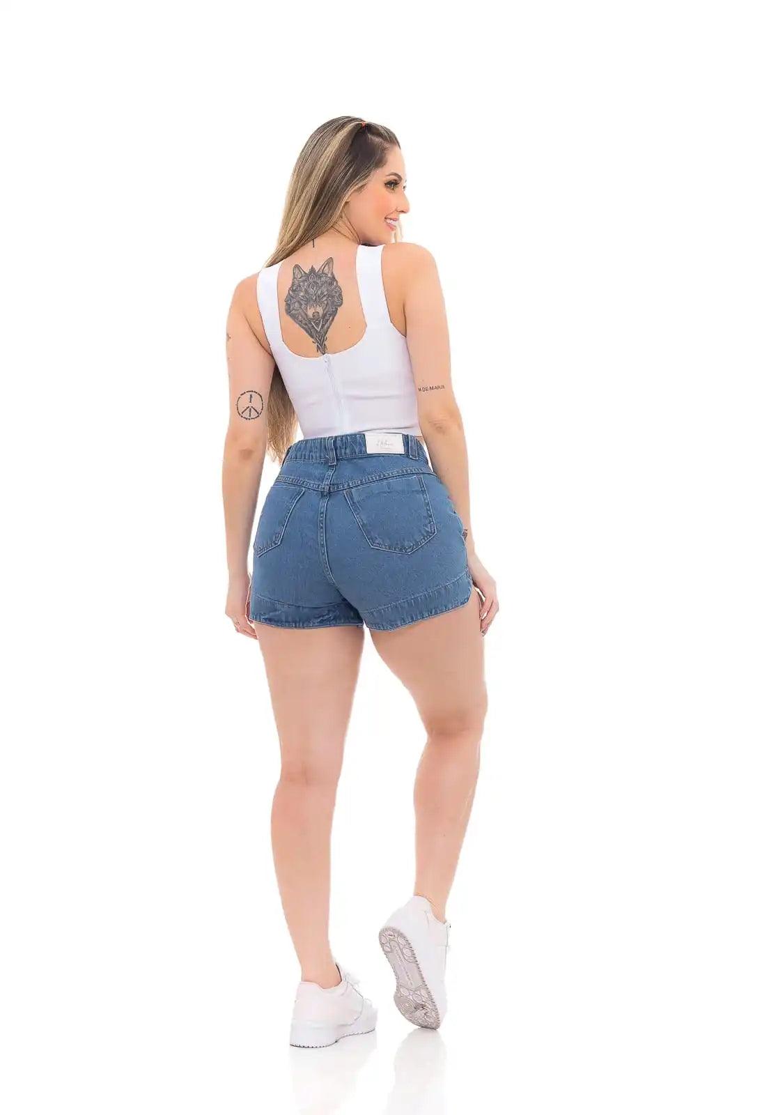 Shorts Jeans Feminino - Tendência Verão