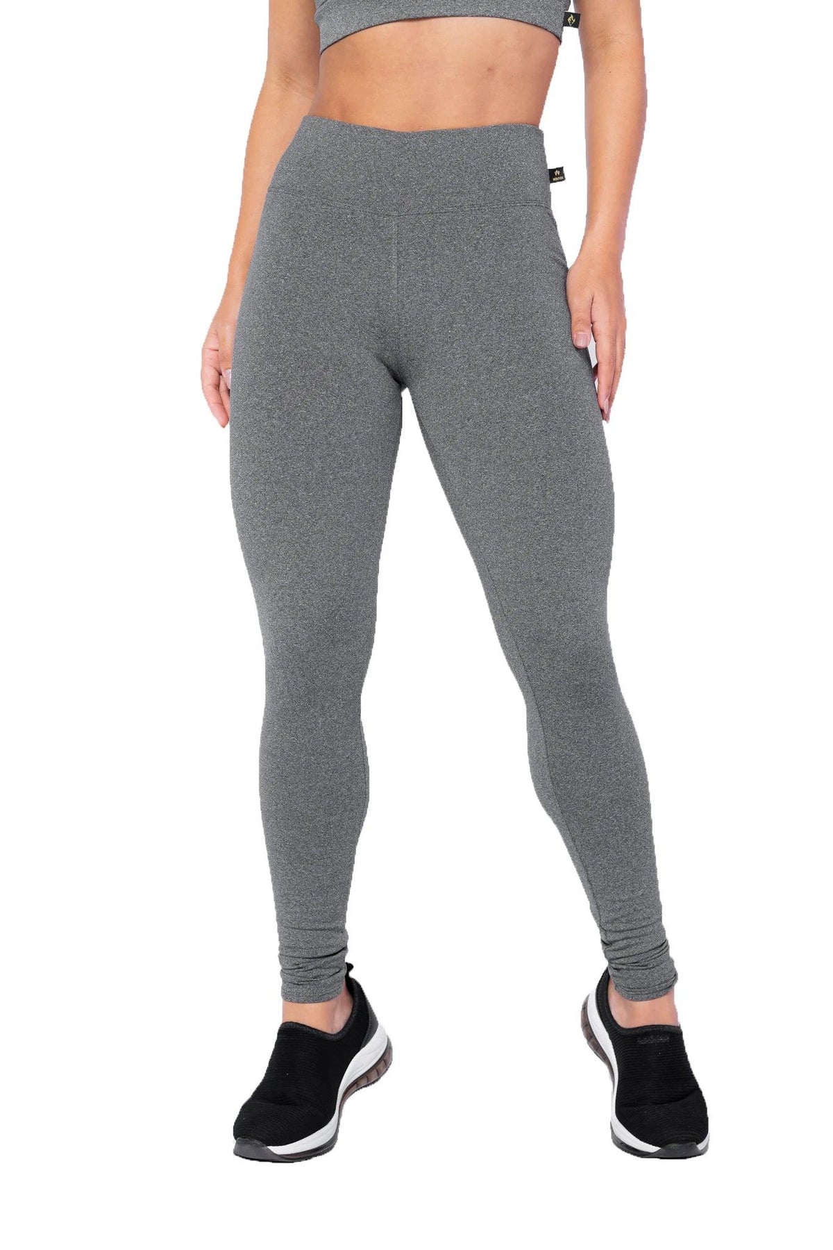 Kit com 2 Calças Legging Básicas de Cintura Alta