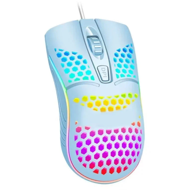 Mouse Gamer USB RGB LED Óptico